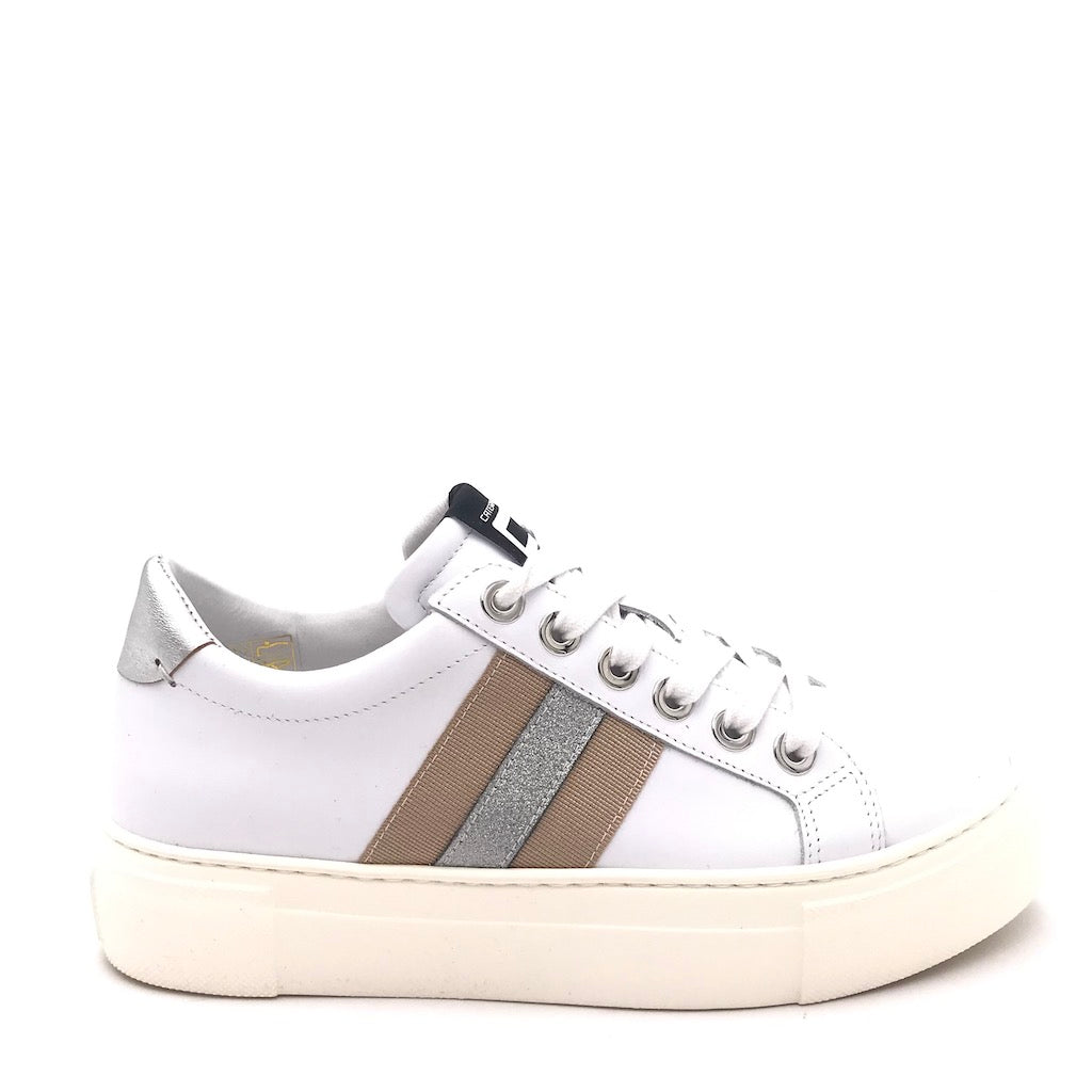 Zulian Calzature Sneakers in pelle bianca