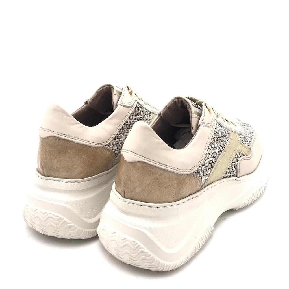 Zulian Calzature Sneakers In Pelle Latte