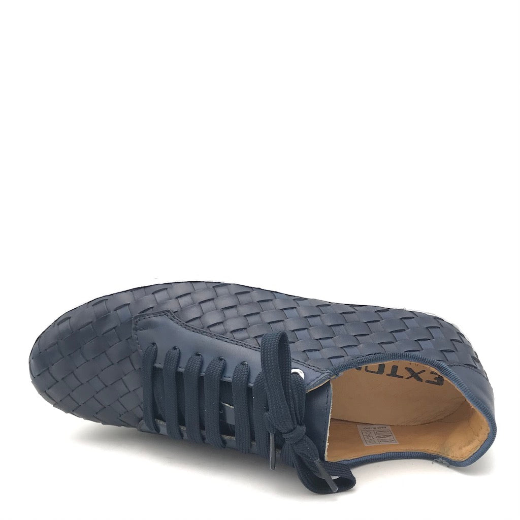 Zulian Calzature Sneakers Intrecciata Blu