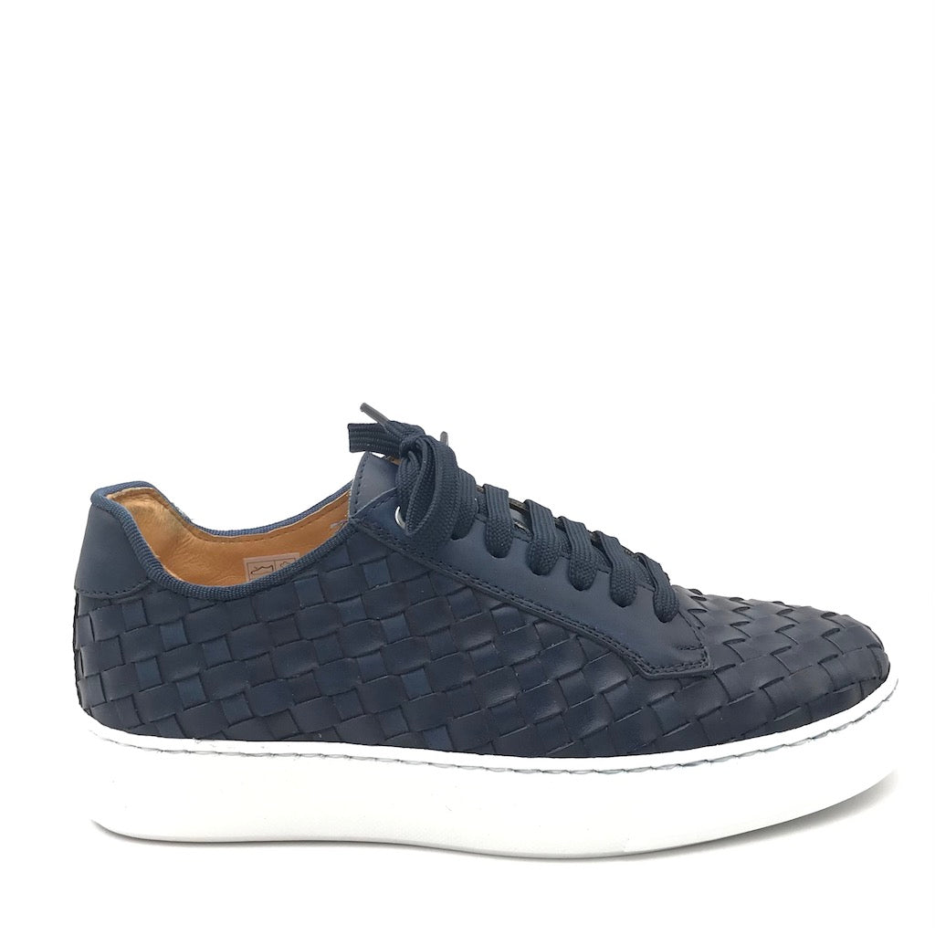 Zulian Calzature Sneakers intrecciata blu