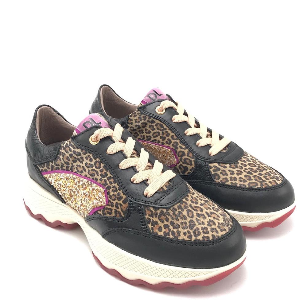 Zulian Calzature Sneakers Nera Animalier