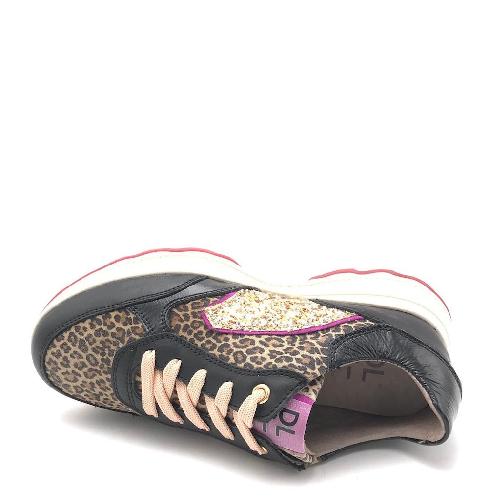 Zulian Calzature Sneakers Nera Animalier