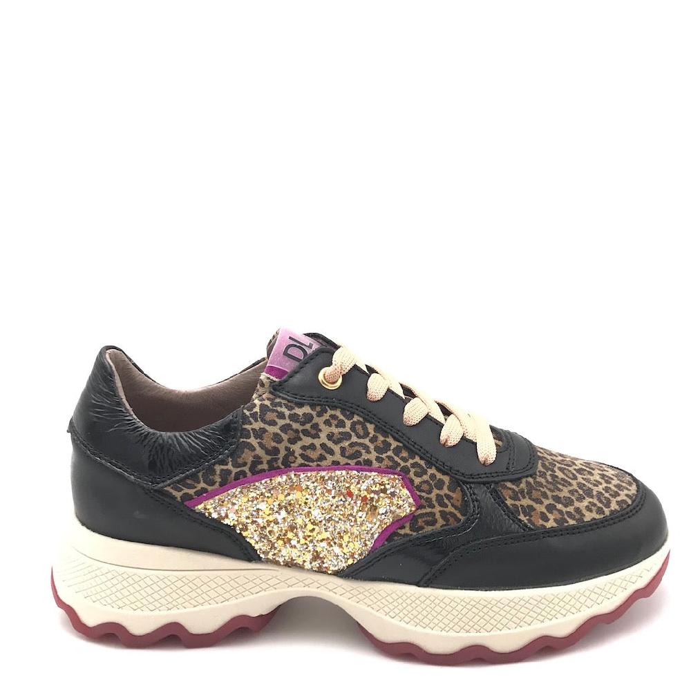 Zulian Calzature Sneakers nera animalier