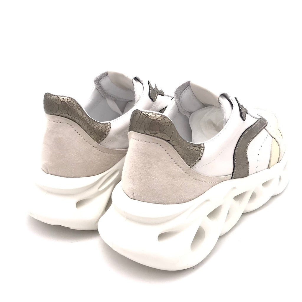 Zulian Calzature Sneakers Running Cocco-bianco