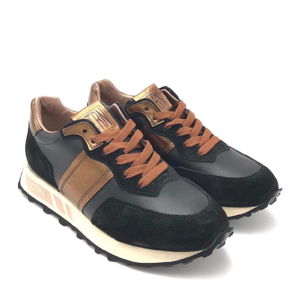 Zulian Calzature Sneakers Running Nero-bronzo