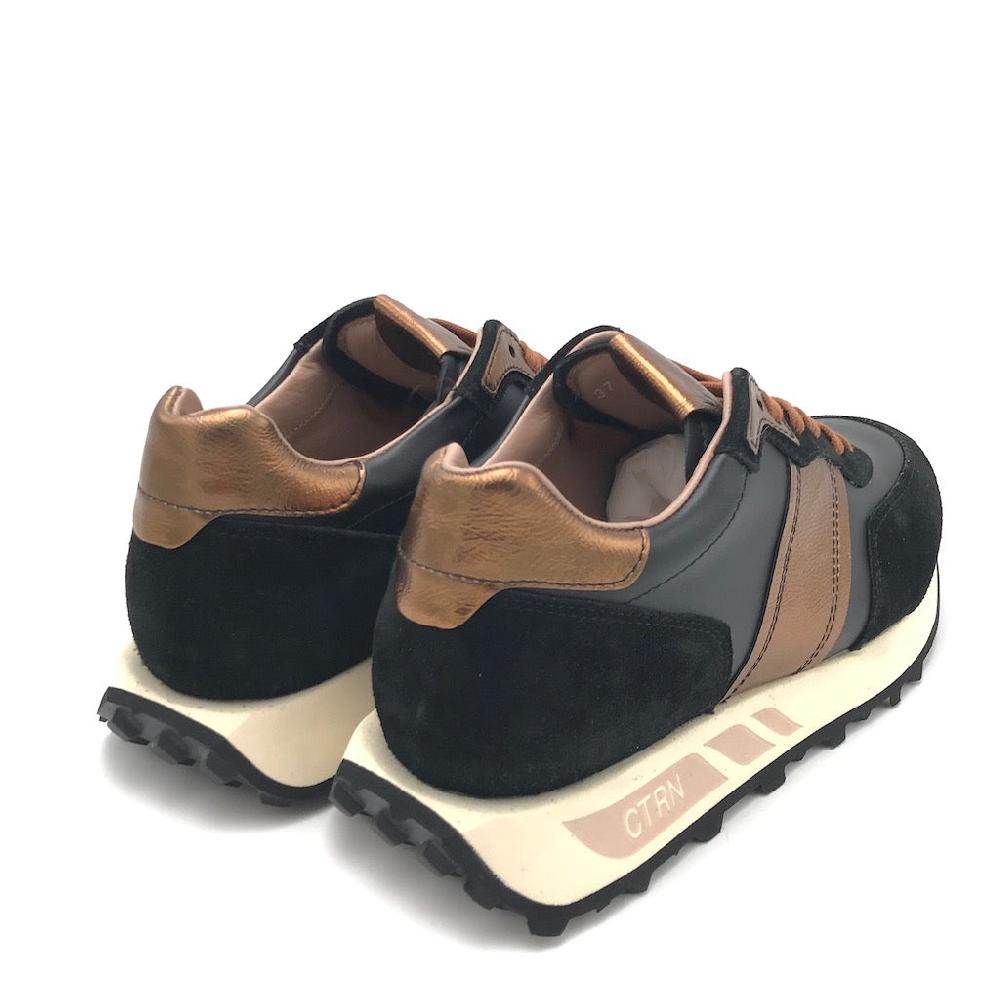 Zulian Calzature Sneakers Running Nero-bronzo