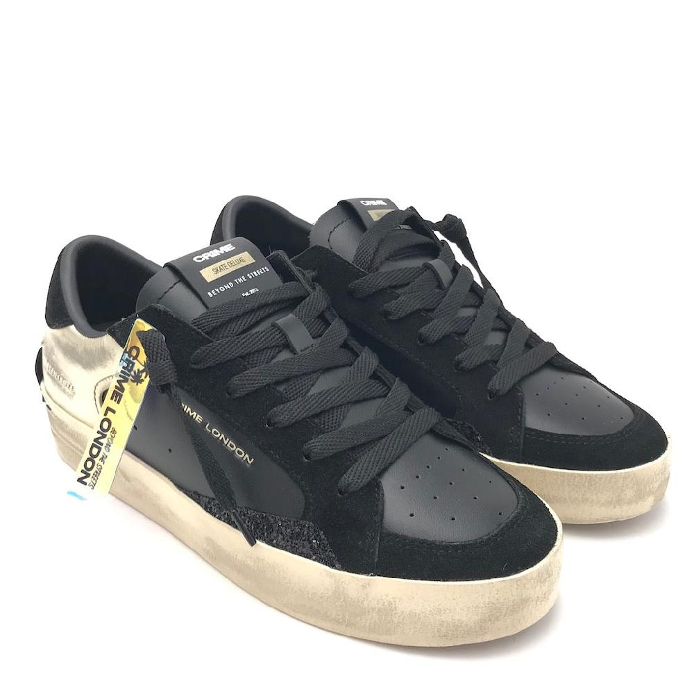 Zulian Calzature Sneakers SK8 Delux Nera-oro
