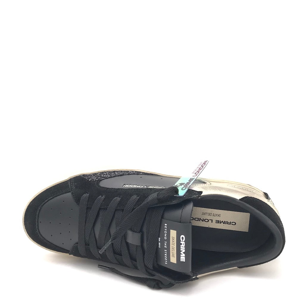 Zulian Calzature Sneakers SK8 Delux Nera-oro