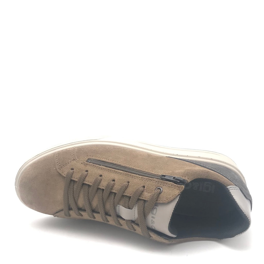 Zulian Calzature Sneakers Sten Sesamo-antracite