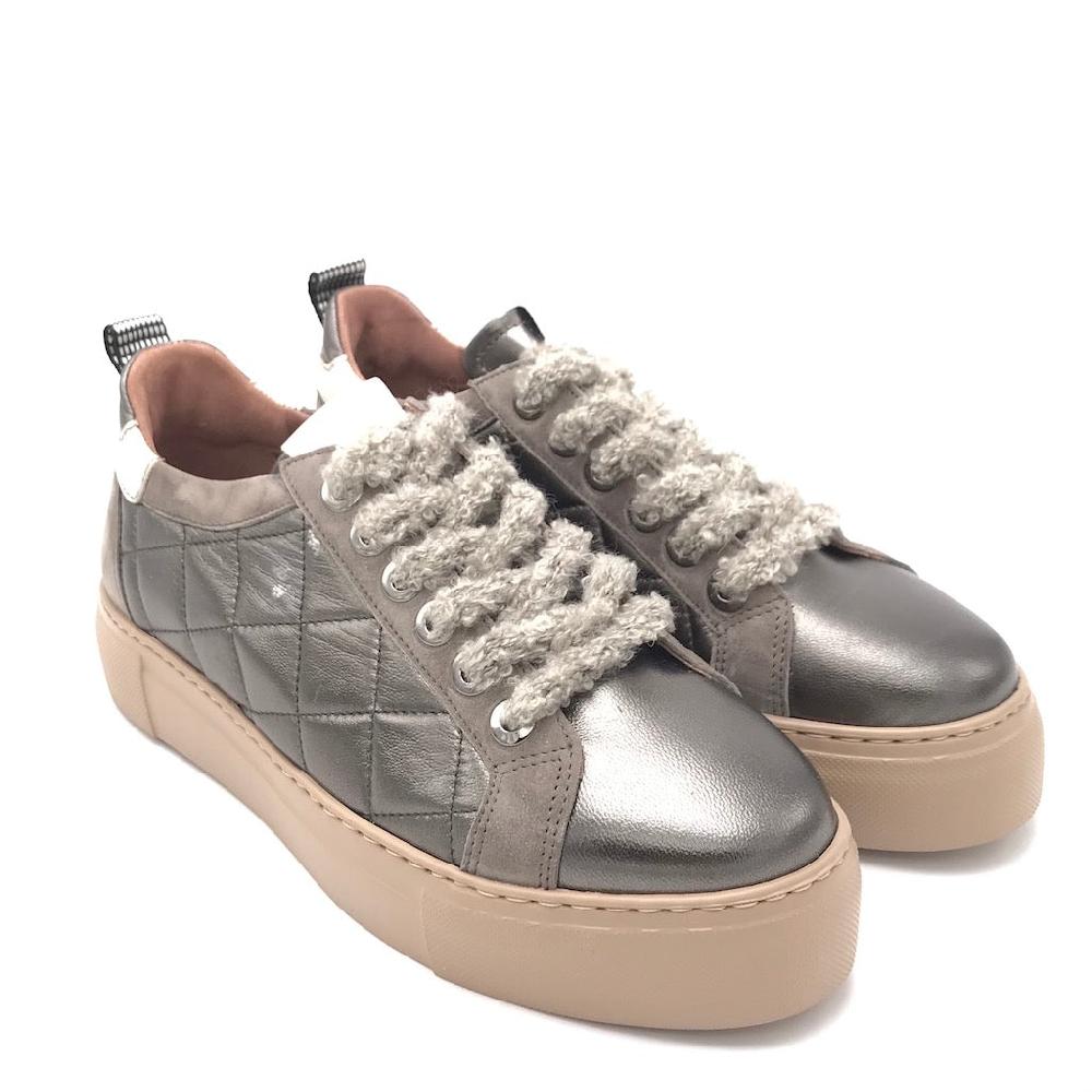 Zulian Calzature Sneakers Trapuntata Antracite