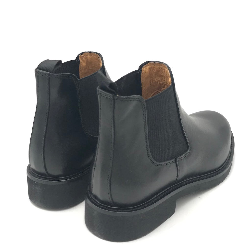 Zulian Calzature Stivaletto Beatles In Pelle Nera