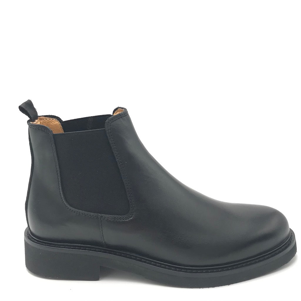 Zulian Calzature Stivaletto beatles in pelle nera