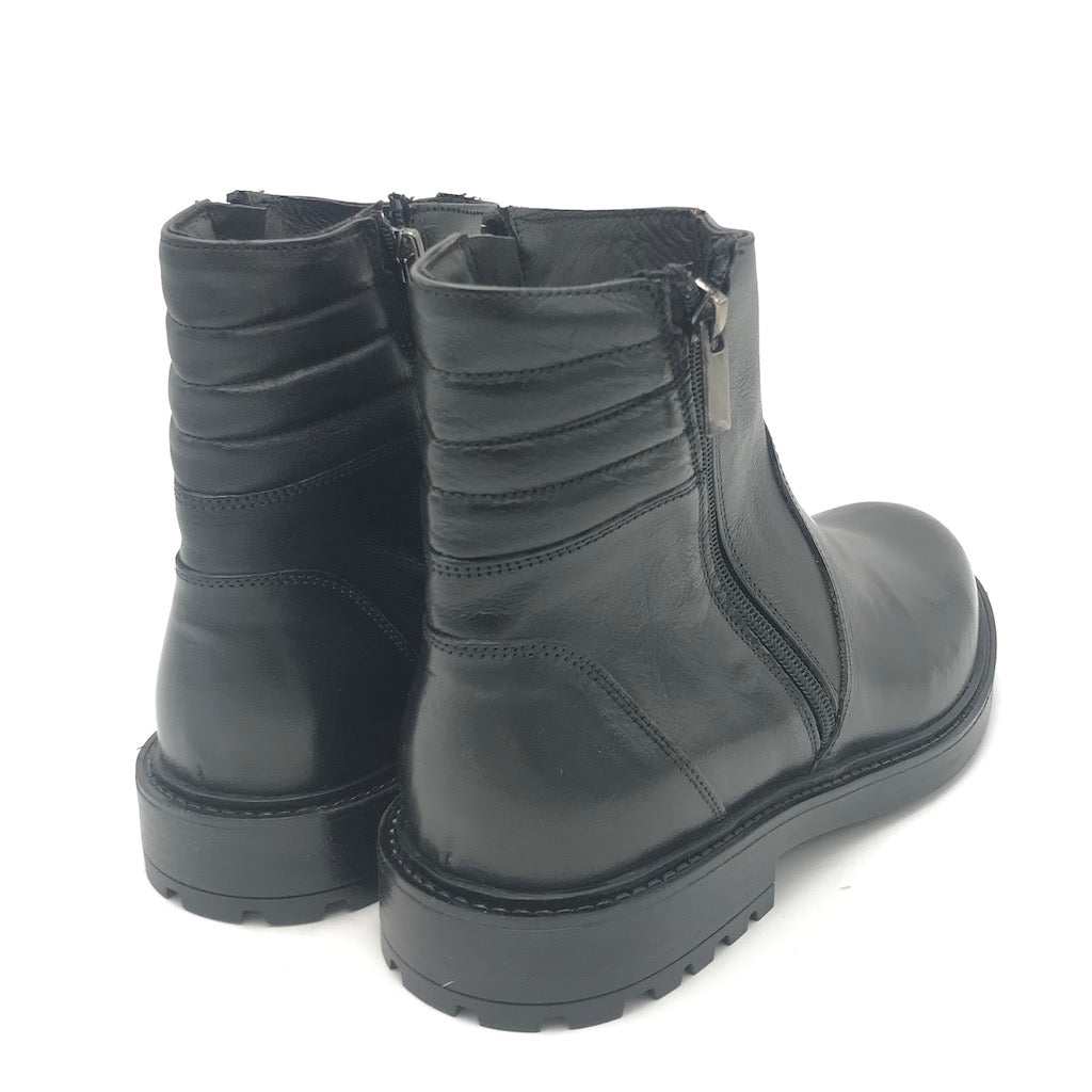 Zulian Calzature Stivaletto In Pelle Nera