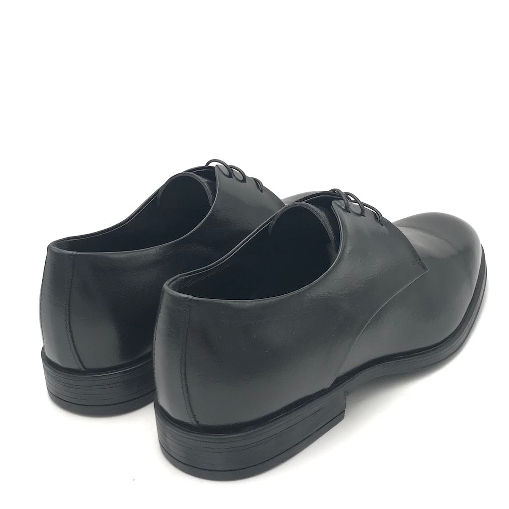 Zulian Calzature Stringata Derby Semilucido Nero