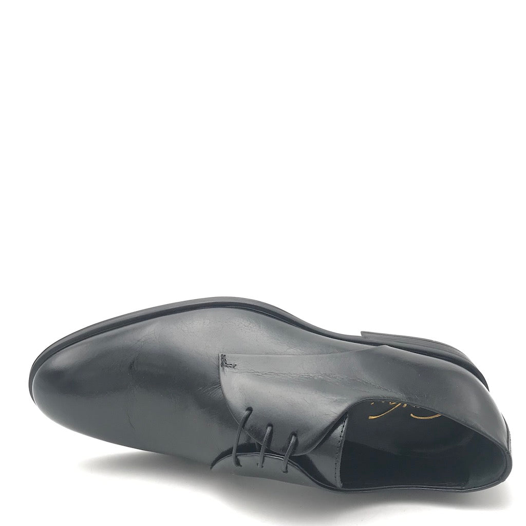 Zulian Calzature Stringata Derby Semilucido Nero