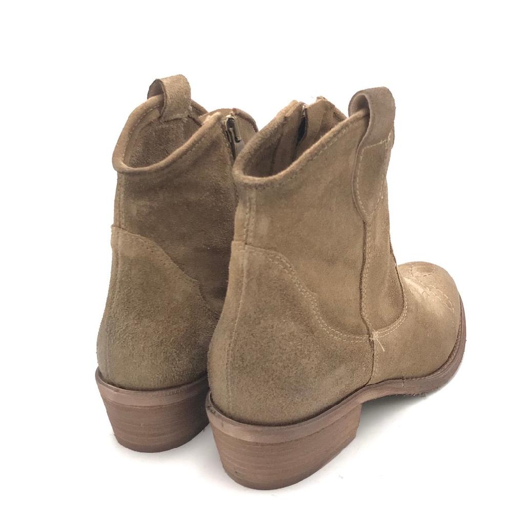 Zulian Calzature Texano In Crosta Tortora