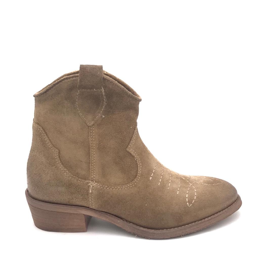 Zulian Calzature Texano in crosta tortora