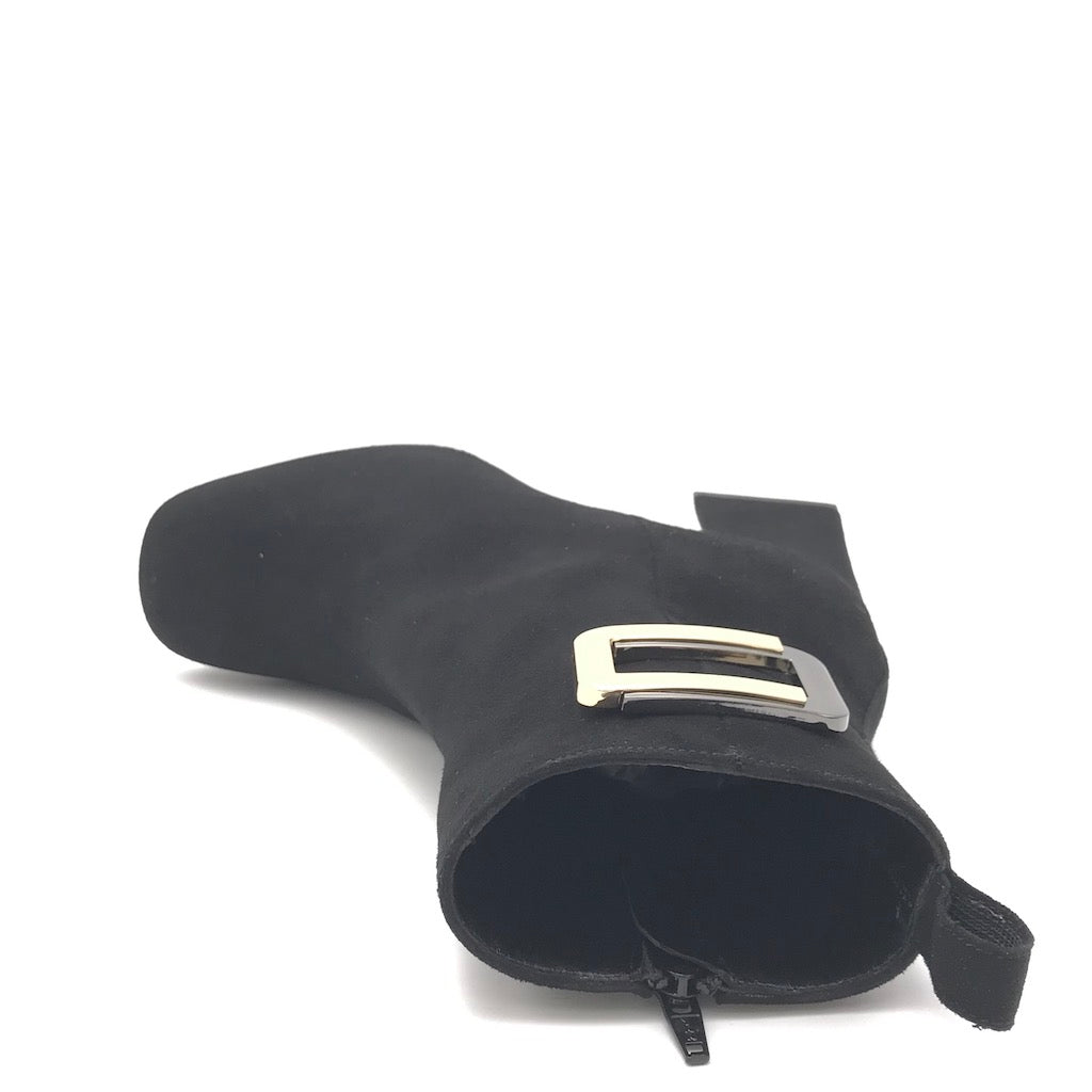 Zulian Calzature Tronchetto Camoscio Nero