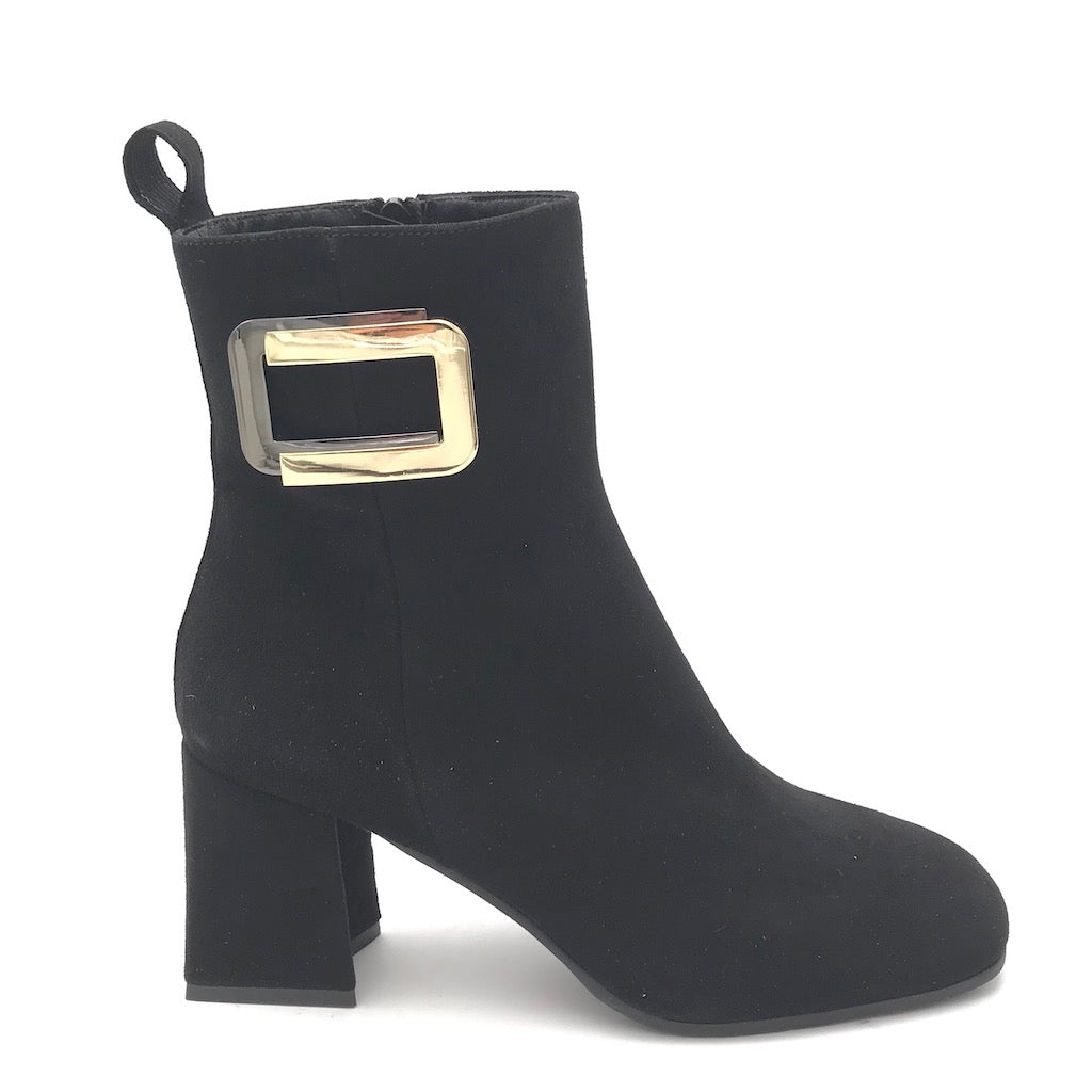 Zulian Calzature Tronchetto camoscio nero