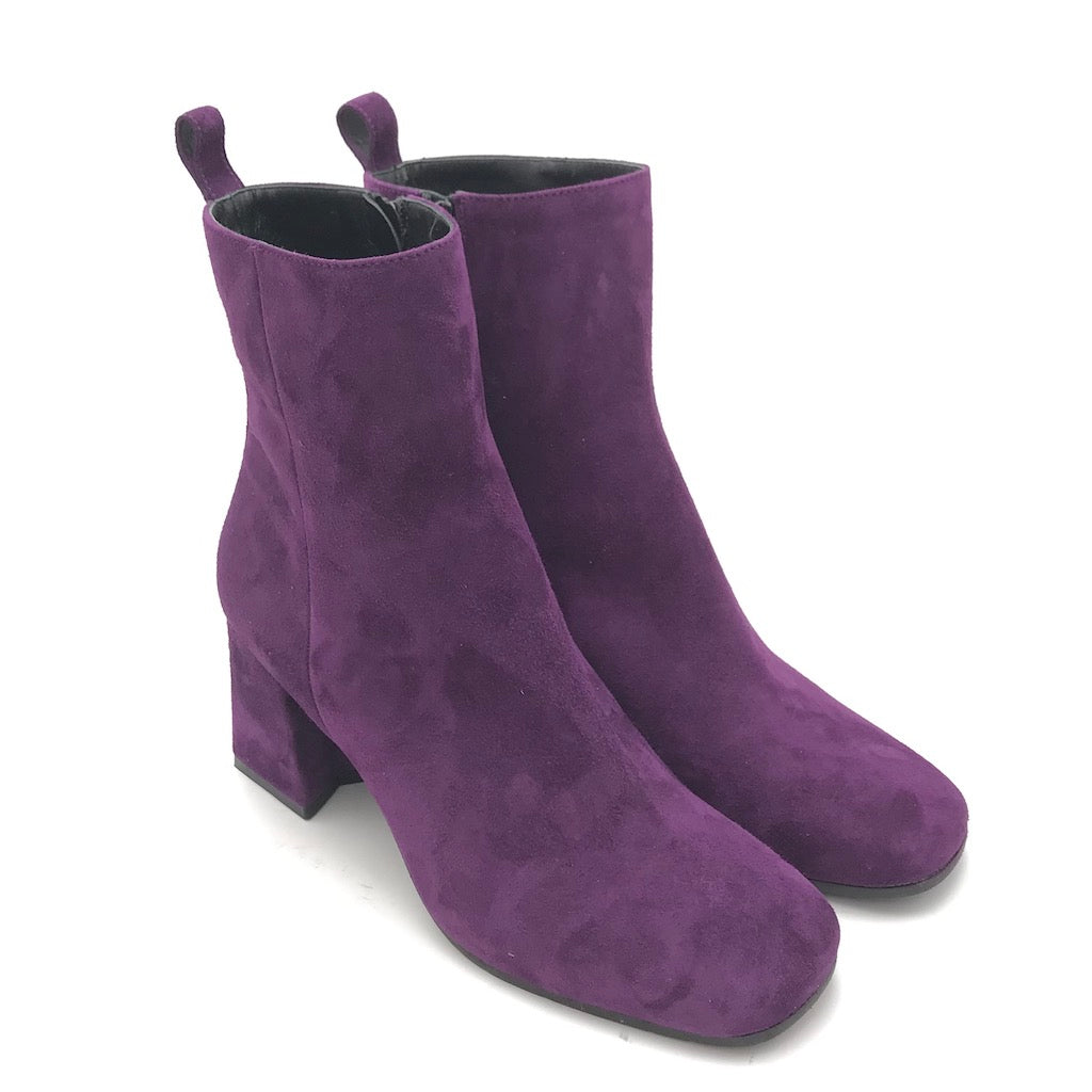 Zulian Calzature Tronchetto Camoscio Viola
