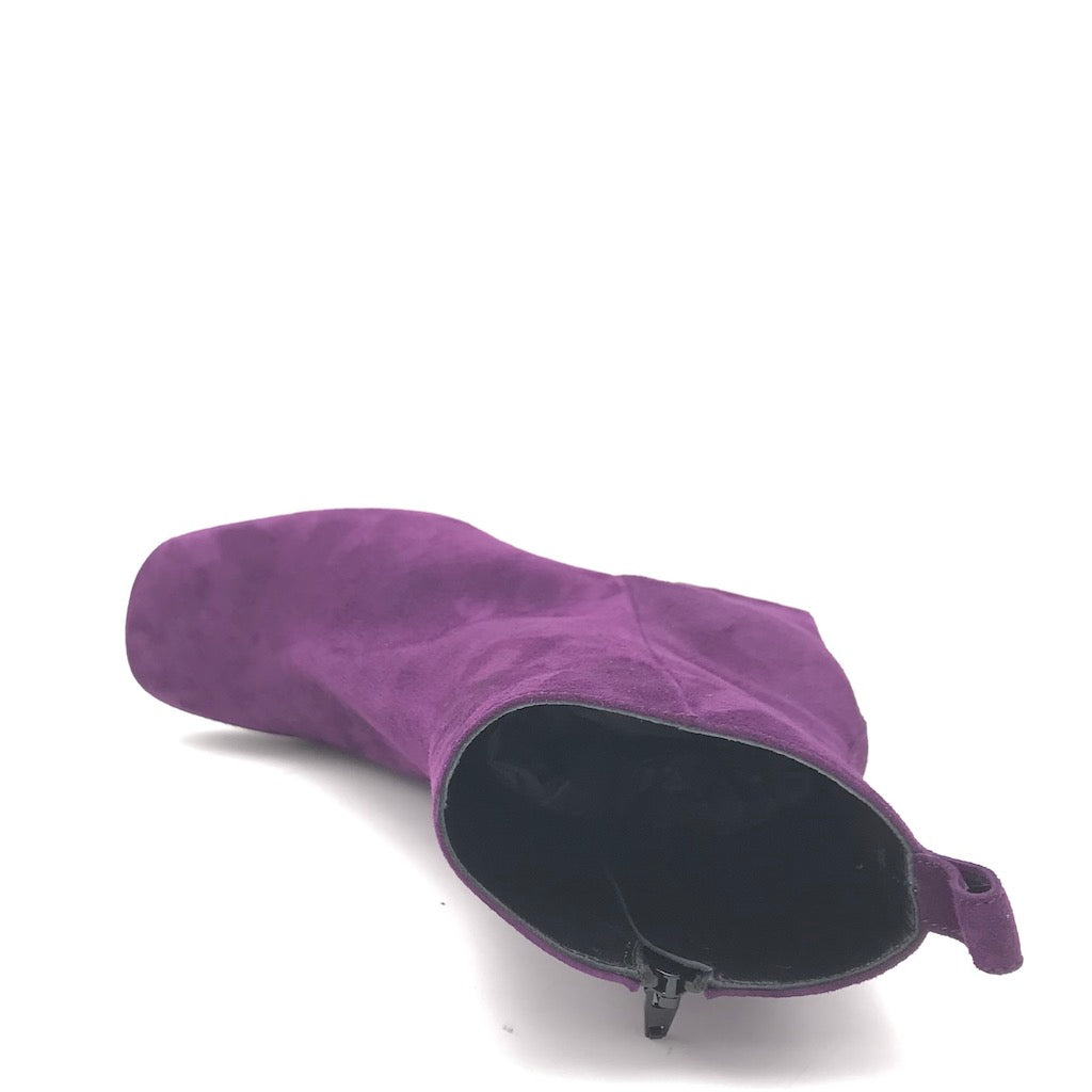 Zulian Calzature Tronchetto Camoscio Viola
