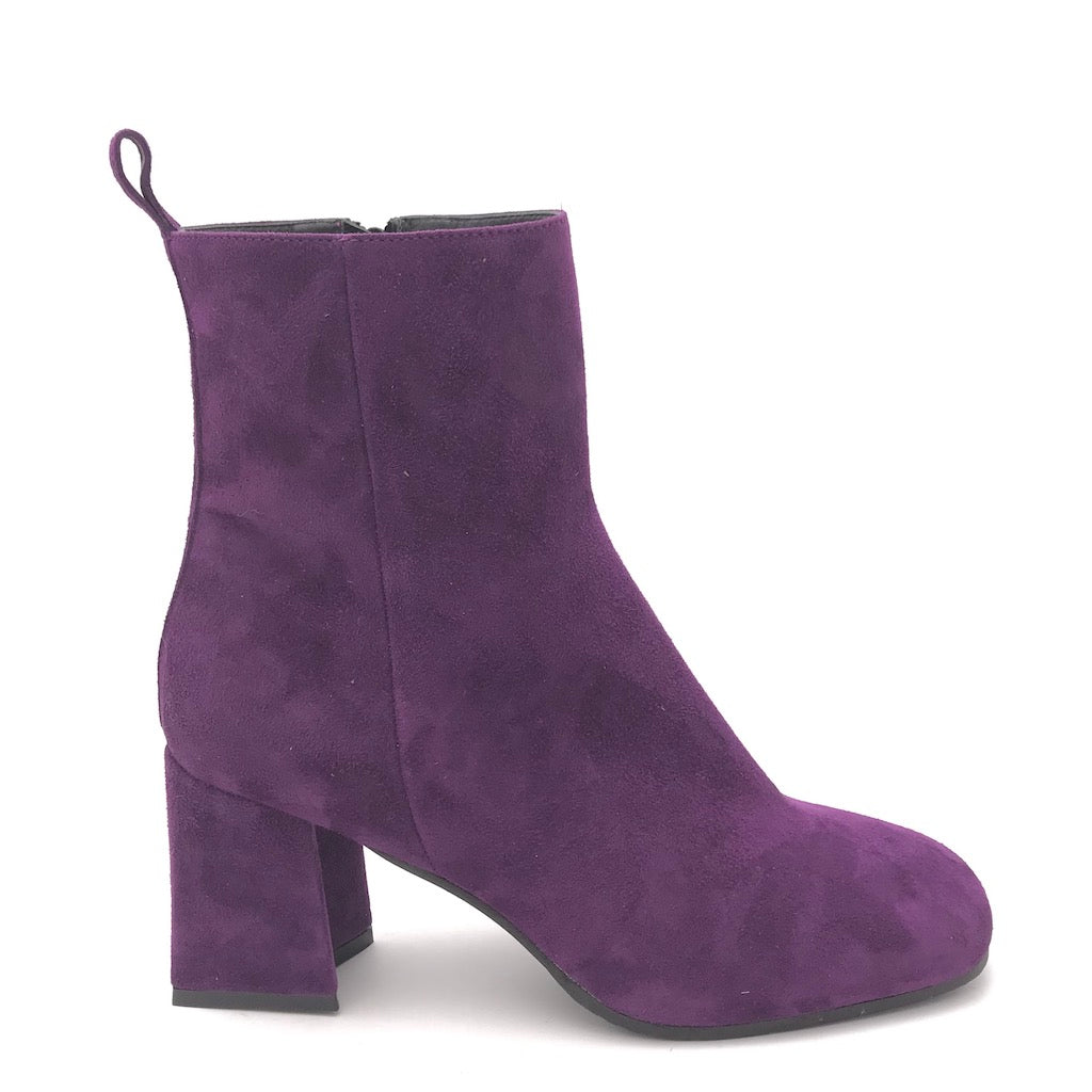 Zulian Calzature Tronchetto camoscio viola