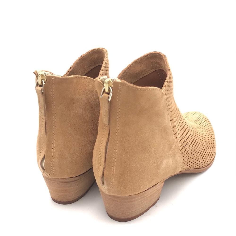 Zulian Calzature Tronchetto Forato In Crosta Beige