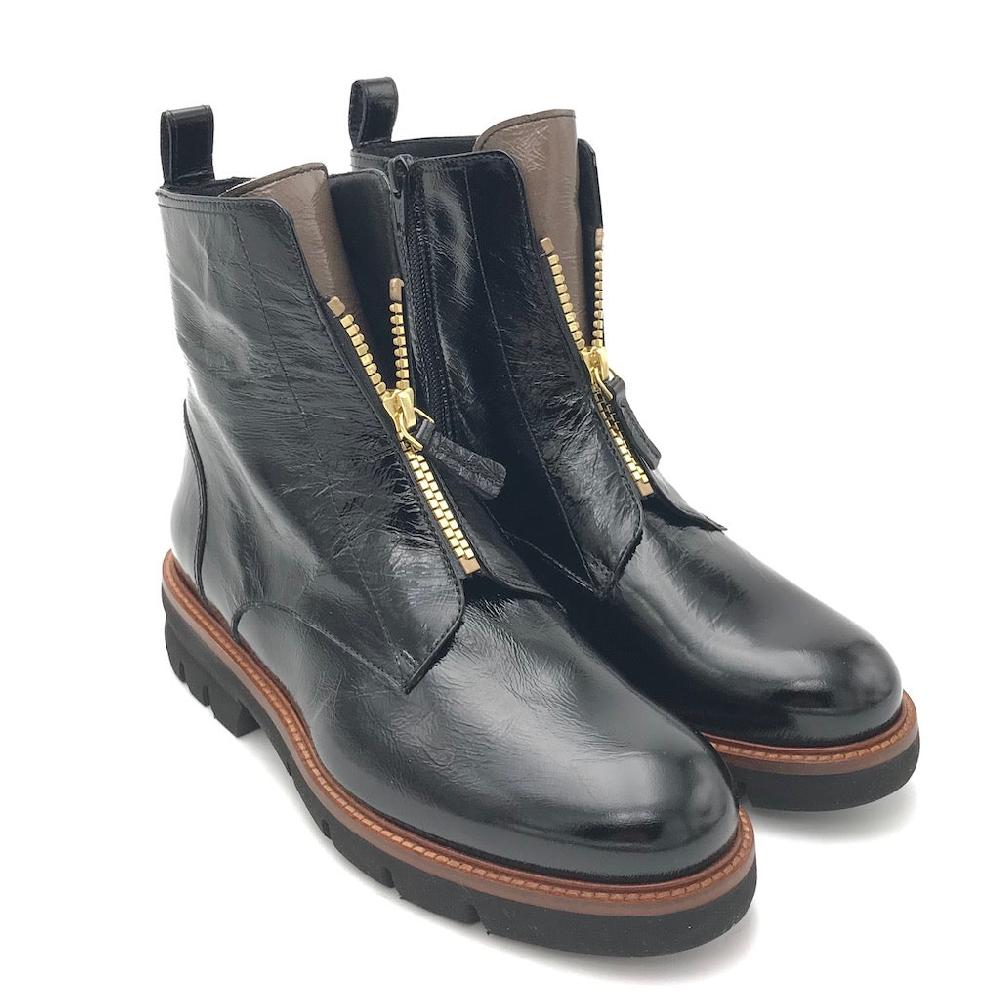 Zulian Calzature Tronchetto Naplak Nero Zip