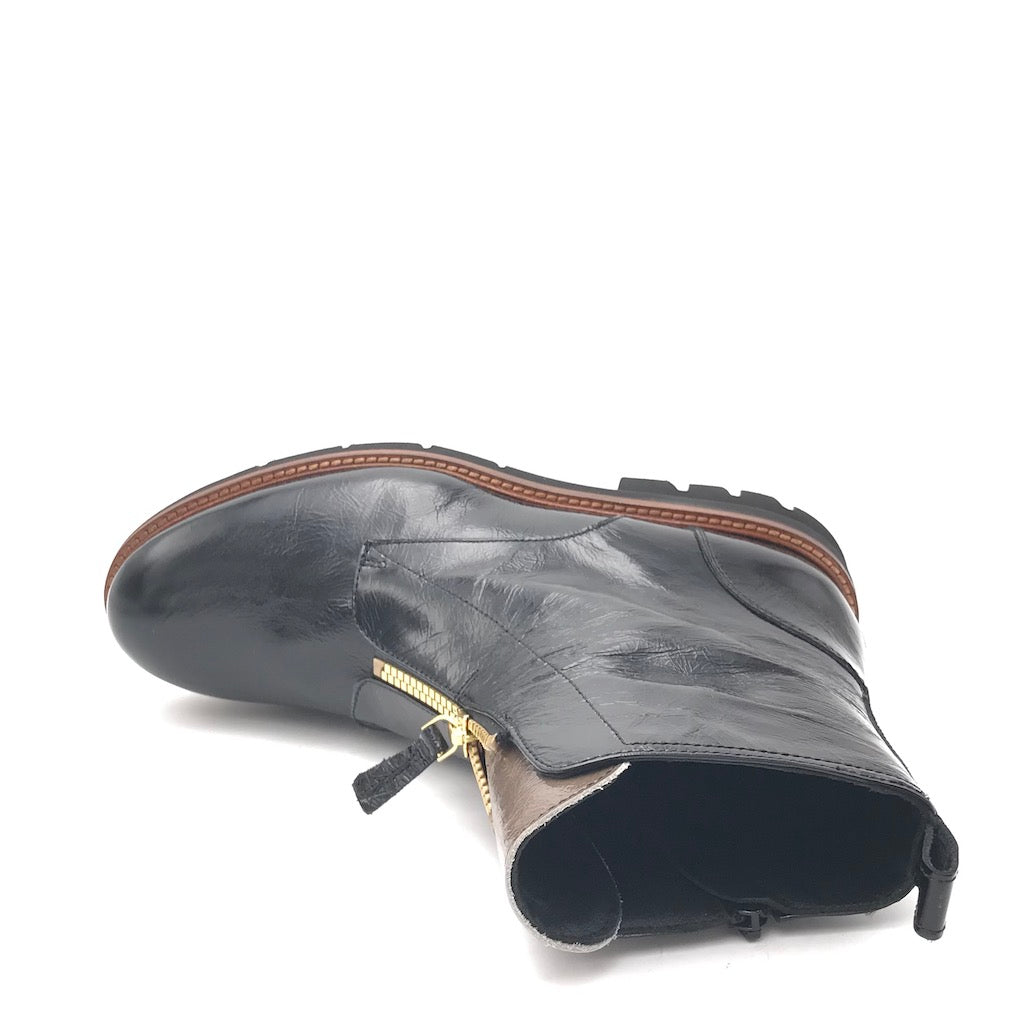 Zulian Calzature Tronchetto Naplak Nero Zip