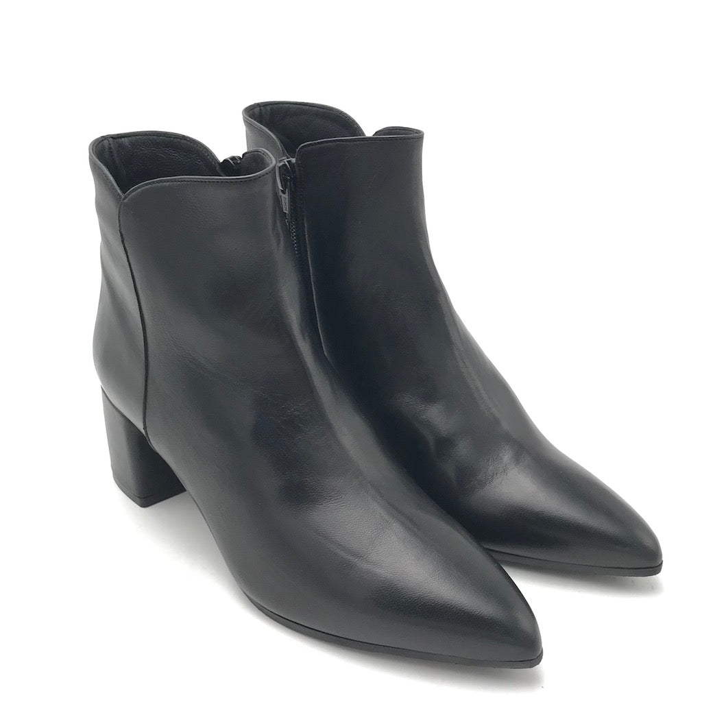 Zulian Calzature Tronchetto Nappa Nera