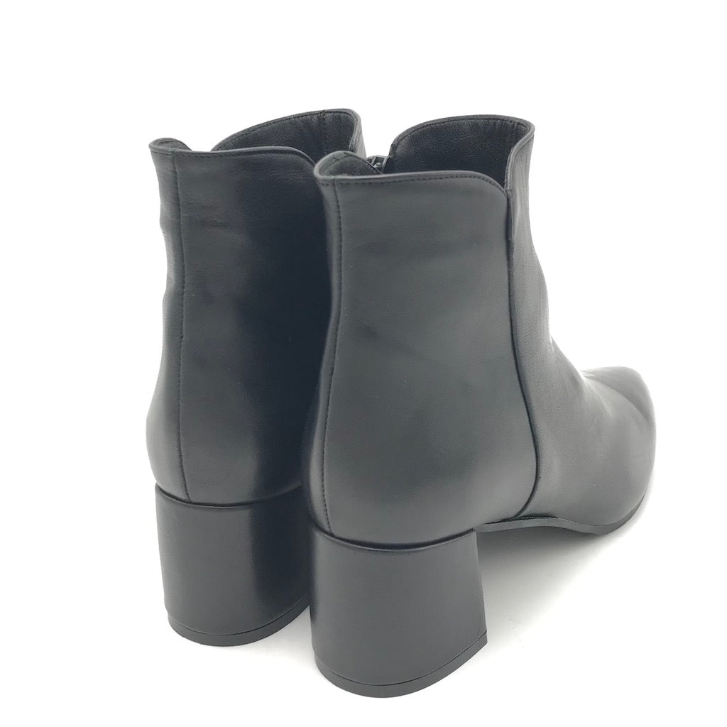 Zulian Calzature Tronchetto Nappa Nera