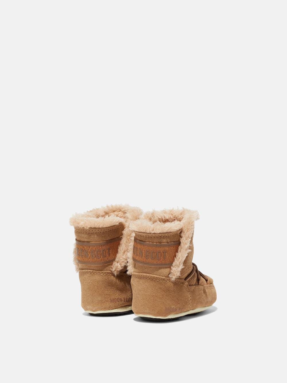 Moon Boot CRIB NOCCIOLA IN PELLE SCAMOSCIATA