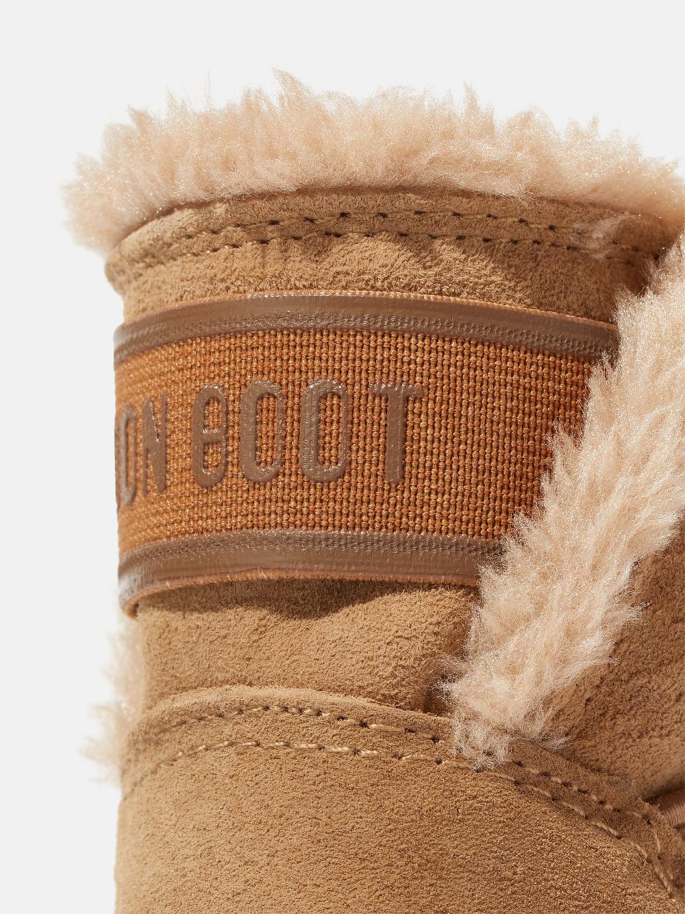 Moon Boot CRIB NOCCIOLA IN PELLE SCAMOSCIATA