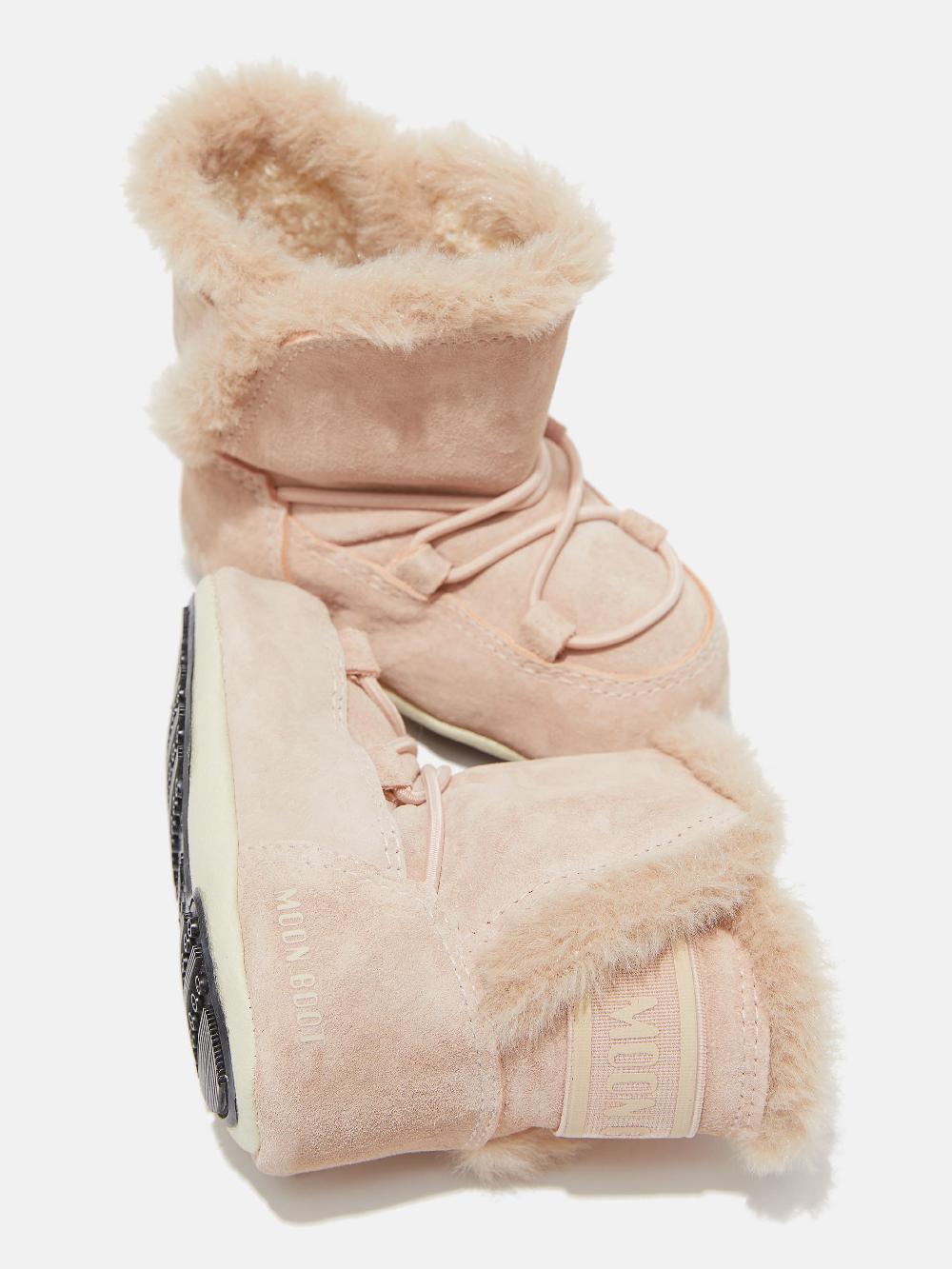 Moon Boot CRIB ROSA CHIARO IN PELLE SCAMOSCIATA