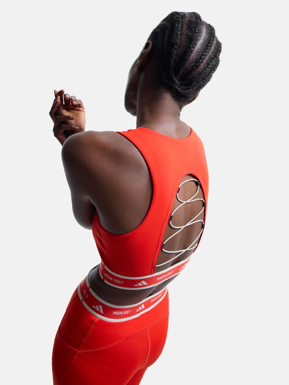 Moon Boot Crop Top Rosso Adidas X Moon Boot