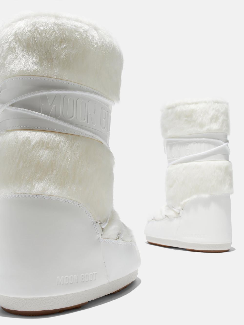 Moon Boot ICON BIANCO IN ECOPELLICCIA