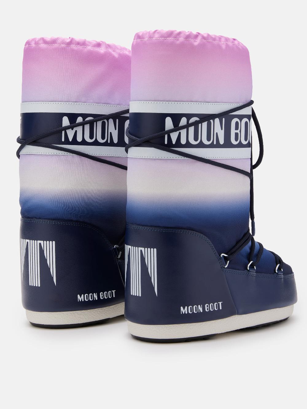 Moon Boot ICON BLU CON STAMPA MOONRISE