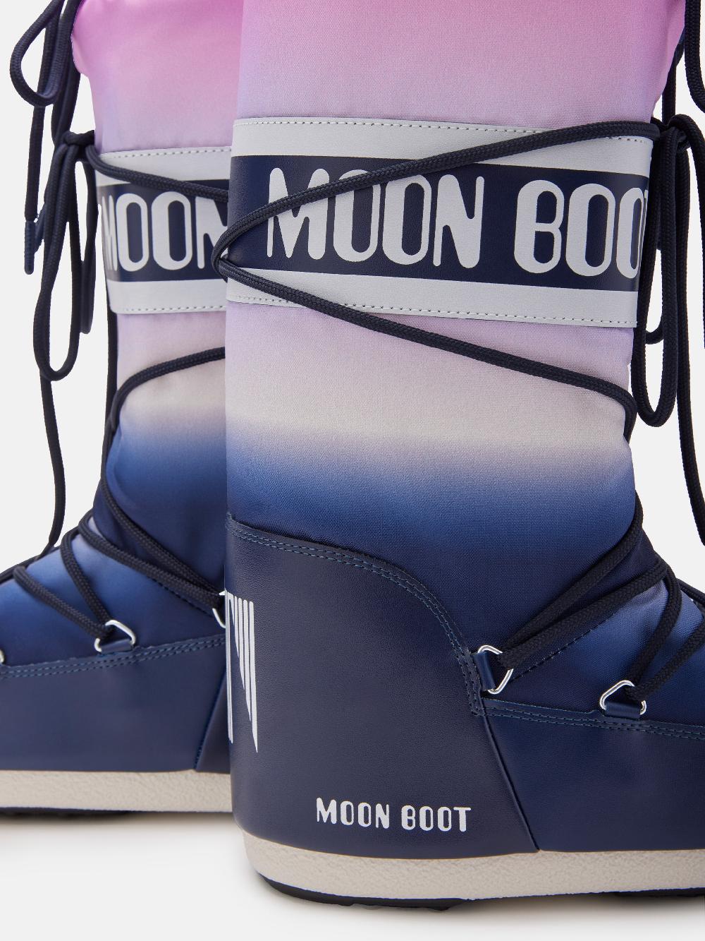 Moon Boot ICON BLU CON STAMPA MOONRISE