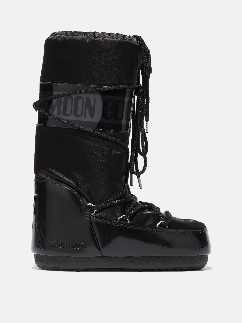 Moon Boot ICON GLANCE NERO IN RASO