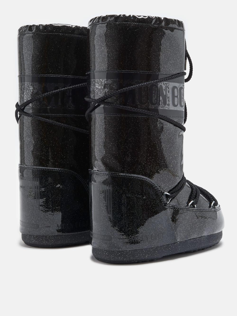 Moon Boot ICON GLITTER NERO