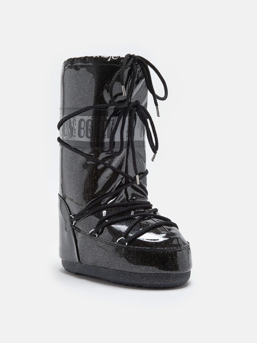 Moon Boot ICON GLITTER NERO