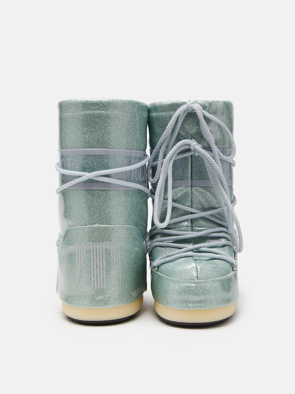 Moon Boot ICON JUNIOR GLITTER BLU