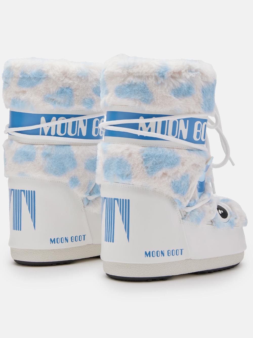 Moon Boot ICON JUNIOR YETI FAUX-FUR BIANCO