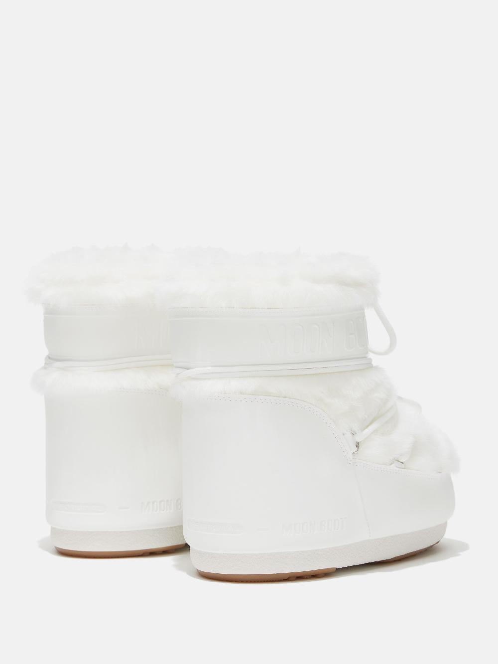 Moon Boot ICON LOW BIANCO IN ECOPELLICCIA