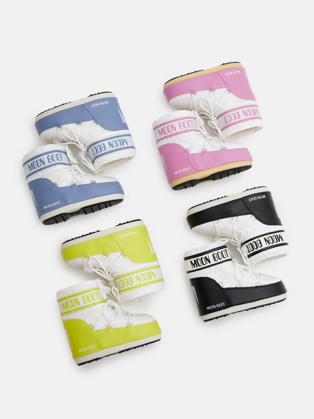 Moon Boot ICON LOW BIANCO IN NYLON