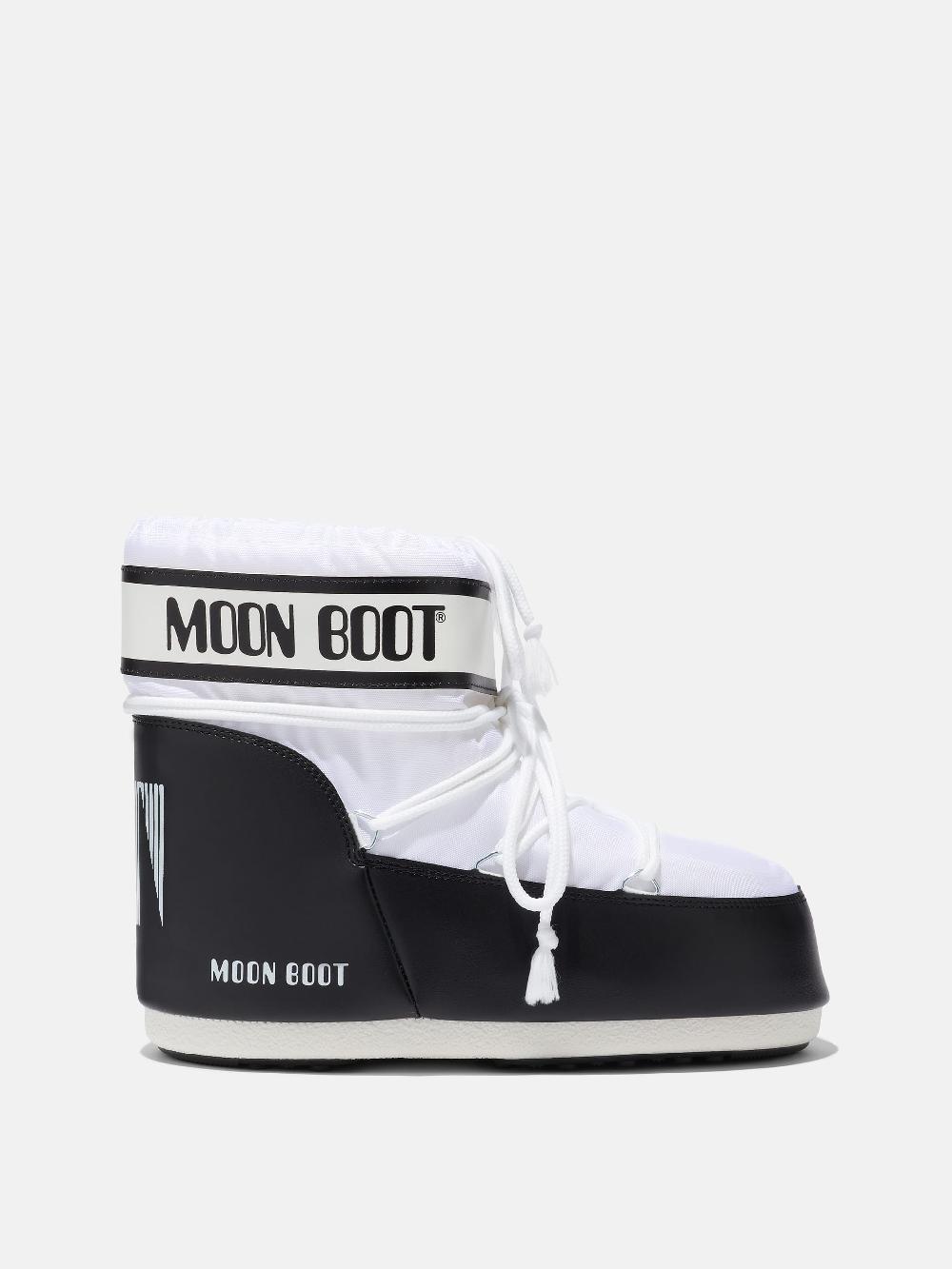 Moon Boot ICON LOW BIANCO IN NYLON