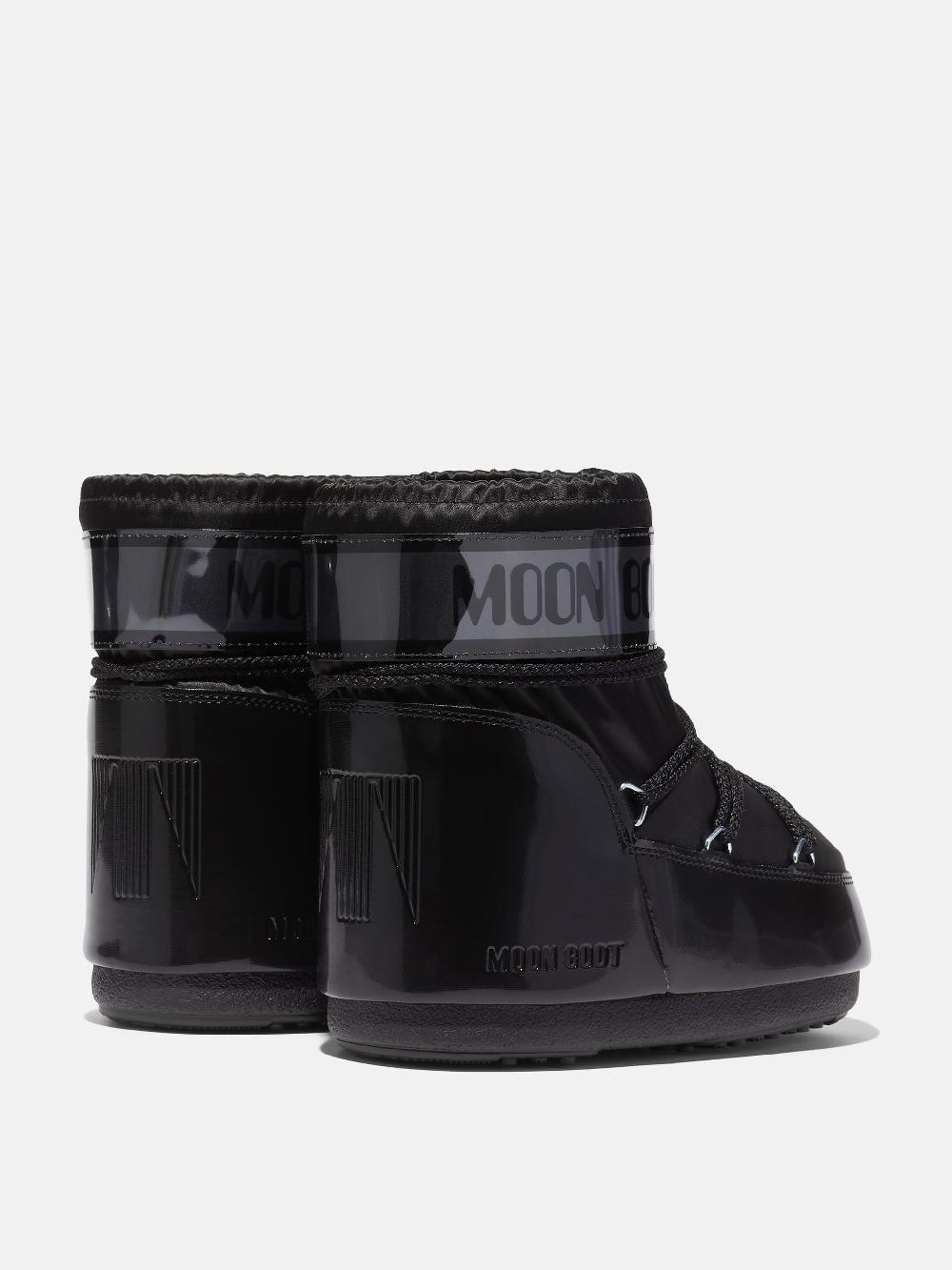 Moon Boot ICON LOW GLANCE NERO IN RASO