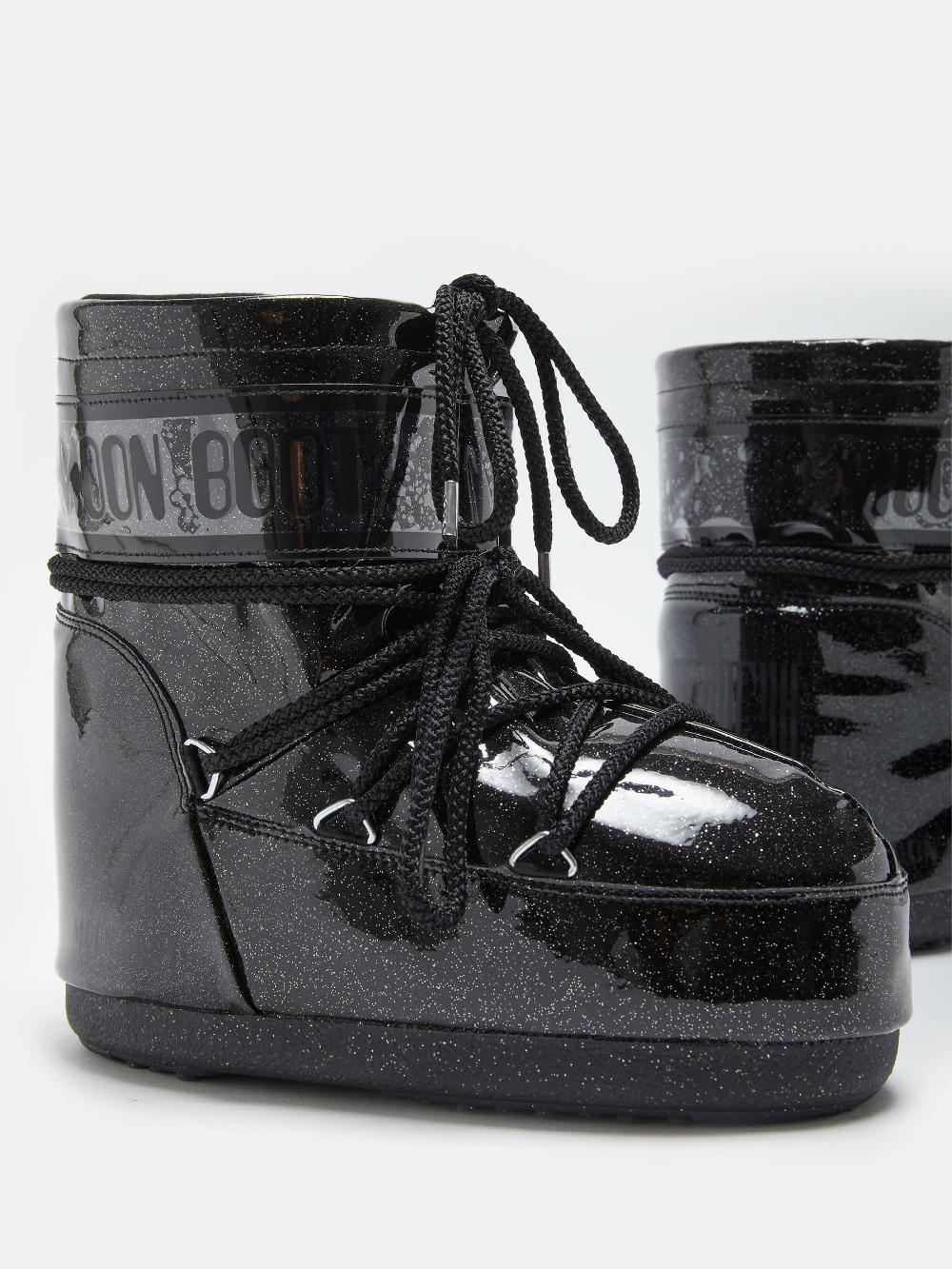 Moon Boot ICON LOW GLITTER NERO