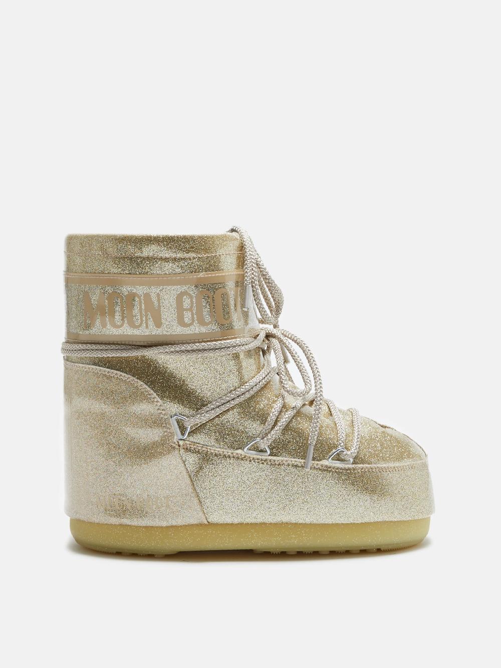 Moon Boot ICON LOW GLITTER ORO