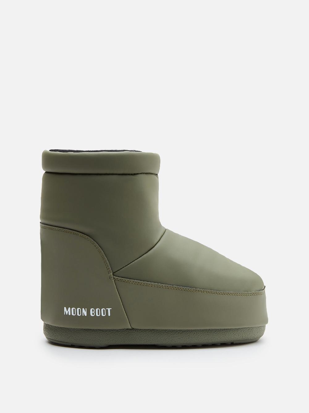 Moon Boot ICON LOW KHAKI IN GOMMA SENZA LACCI
